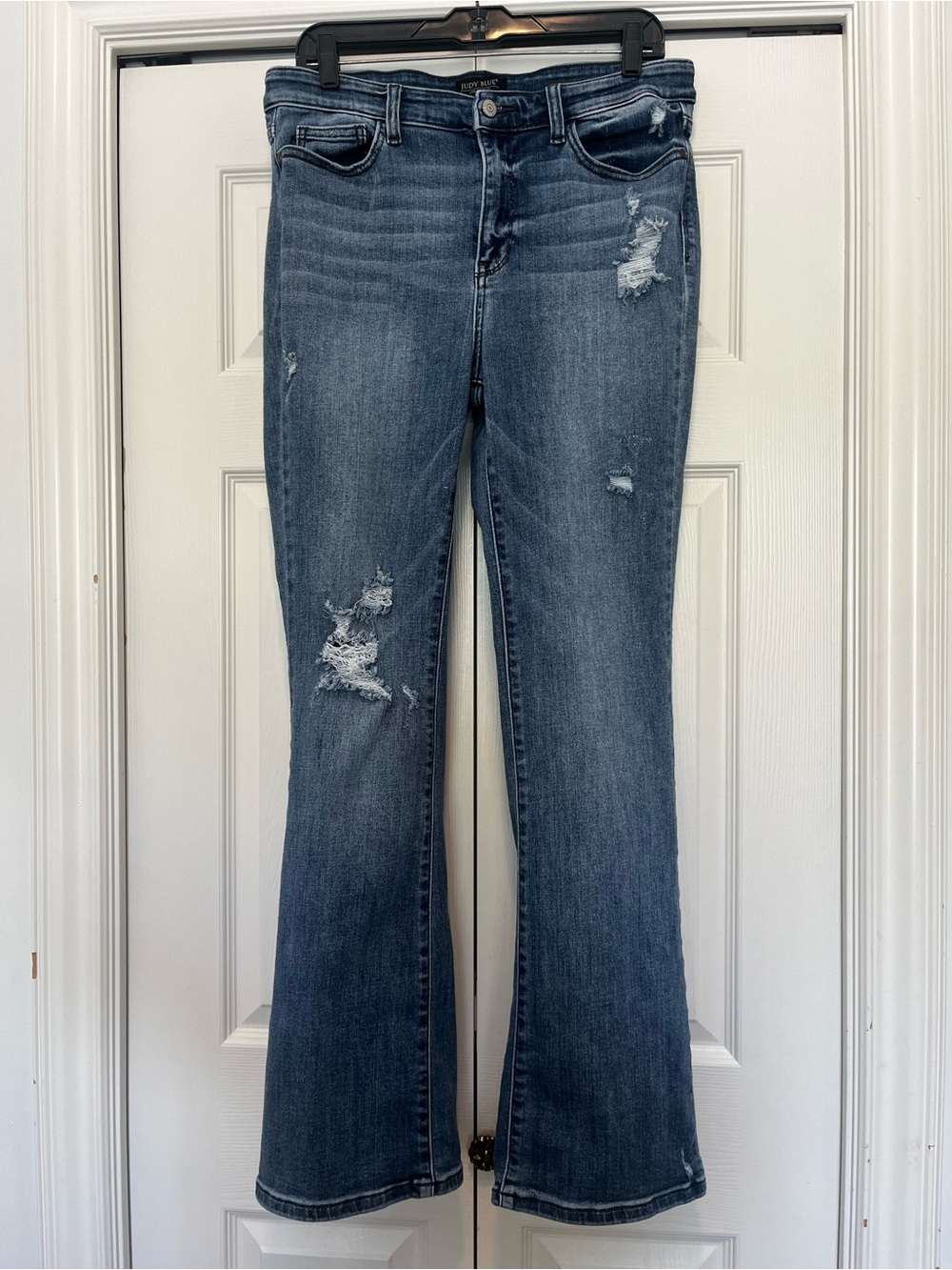 Judy Blue Medium Wash Distressed Bootcut Jeans 13/31